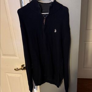 U.S. Polo Assn. Men's Navy blue Zip-Up Sweater